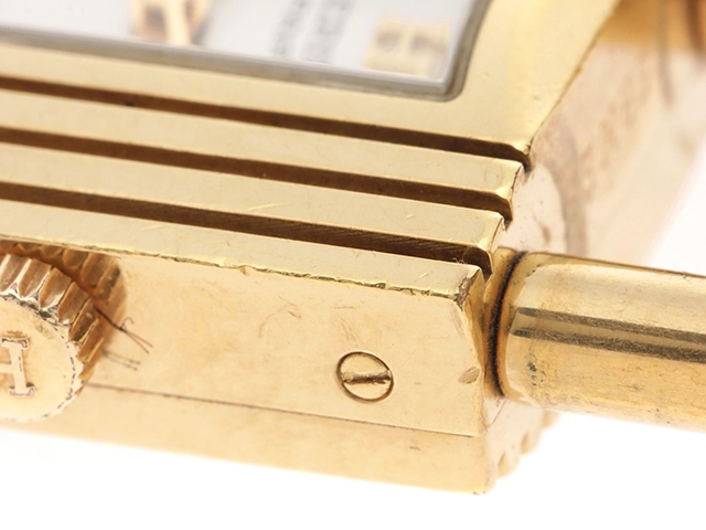 HERMES エルメス ケリーウォッチ KE1.201 GP/レザー ホワイト クォーツ ○Z 【460】2148103769351