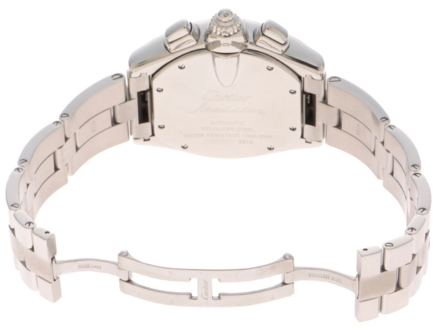 Cartier 　　カルティエ 　　ロードスターＸＬ 　クロノグラフ 　　W62006X6 　　SS 　シルバー　　自動巻き 　メンズ 　シルバー　　【436】　　2148103770319