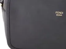 FENDI　フェンディ　キャム 　ショルダーバッグ　 ブラック　 レザー　8BT287【431】2148103770418
