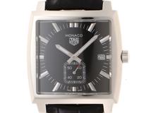 TAG HEUER タグホイヤー　モナコ　ブラック文字盤/レザーベルト　SS/革　WAW131A.FC6177　【471】N　2148103770715
