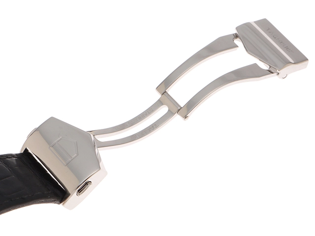 TAG HEUER タグホイヤー 腕時計 モナコ SS/革 ブラック WAW131A.FC6177 クォーツ  2148103770715 【200】