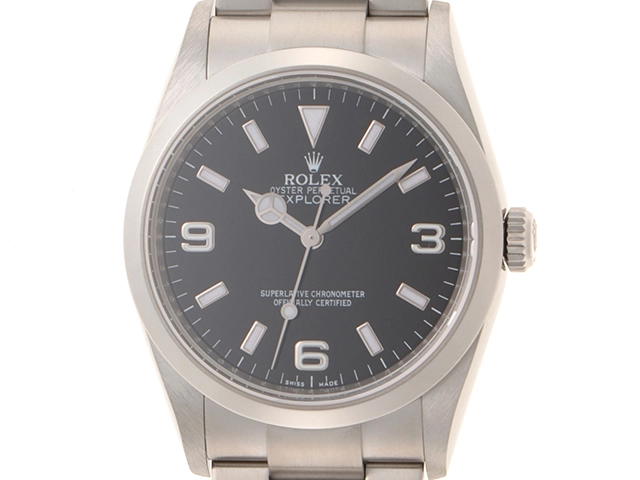 M番国際保証書有　ROLEX　ロレックス　時計　エクスプローラーⅠ　114270　ブラック文字盤　SS　自動巻き　メンズ　M