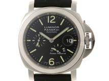 PANERAI　パネライ　ルミノール パワーリザーブ　腕時計　ステンレス/ラバー　黒文字盤　自動巻き　PAM00090/OP6762　2148103772221【437】