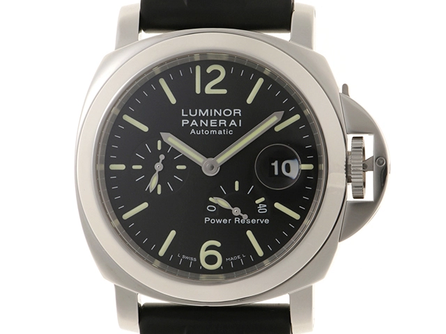 PANERAI　パネライ　ルミノール パワーリザーブ　腕時計　ステンレス/ラバー　黒文字盤　自動巻き　PAM00090/OP6762　2148103772221【437】