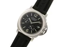 PANERAI　パネライ　ルミノール パワーリザーブ　腕時計　ステンレス/ラバー　黒文字盤　自動巻き　PAM00090/OP6762　2148103772221【437】