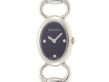 GUCCI　グッチ　トルナヴォーニ　クォーツ　レディース　SS　ブラック/3PD　118　【432】　【2148103772849】