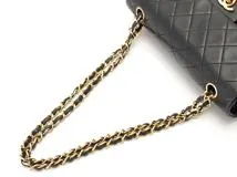 CHANEL　シャネル　マトラッセＷフラップ23　Ｗチェーンショルダー　ブラック／ＧＰ　ラムスキン　A01113【430】2148103773785