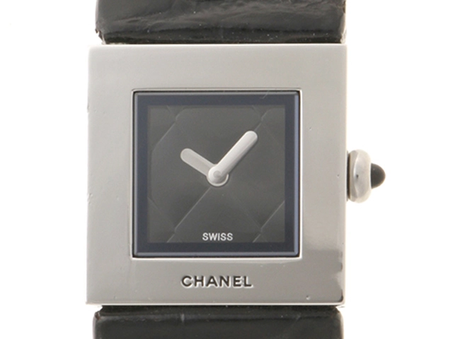 CHANEL シャネル マトラッセ H0116 ブラック文字盤 ステンレス  