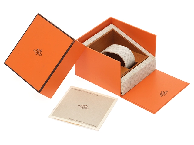 HERMES　エルメス　Hウォッチ　HH1.210　ブルー文字盤　ステンレススチール/革　クオーツ　レディース時計【431】2148103777387