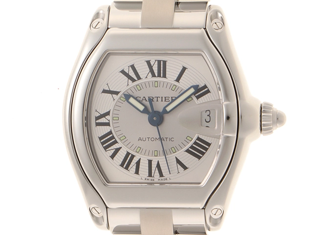 Cartier　カルティエ　W62000V3　ロードスターLM　ステンレススチール　自動巻き　男女兼用　腕時計（2148103777479）【200】C