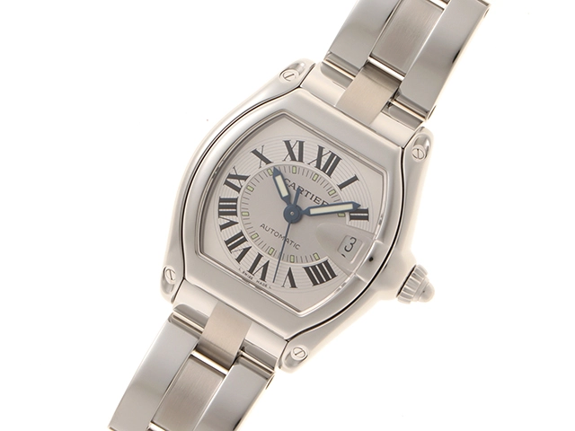 Cartier　カルティエ　W62000V3　ロードスターLM　ステンレススチール　自動巻き　男女兼用　腕時計（2148103777479）【200】C