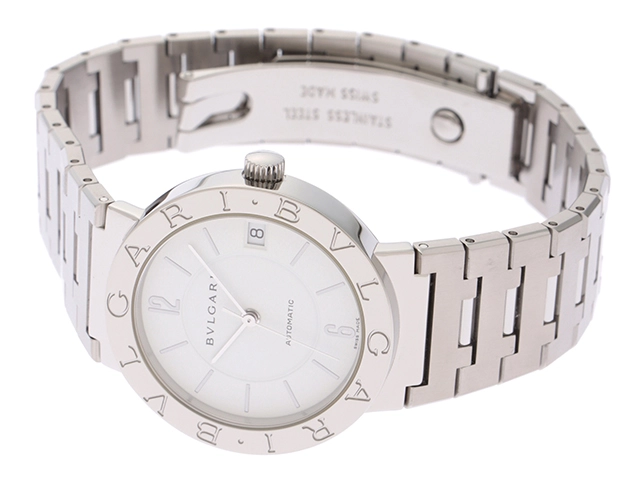 BVLGARI　ブルガリ　ブルガリ ブルガリ　BB33SSAUTO　ホワイト　SS　男女兼用　自動巻き2148103777585【432】