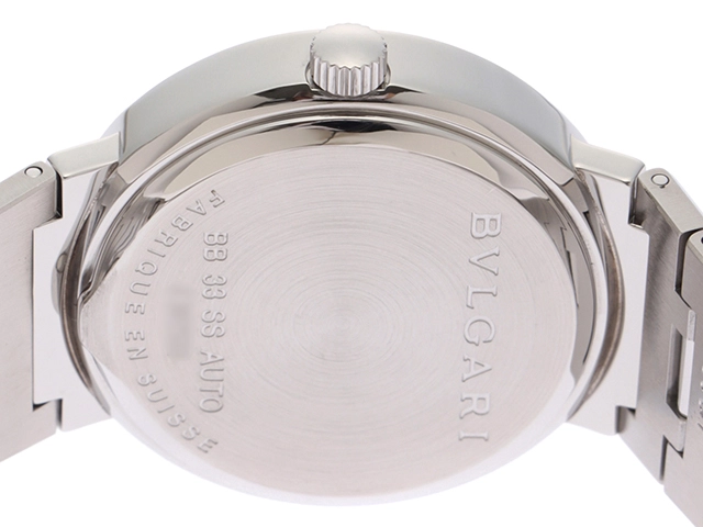 BVLGARI　ブルガリ　ブルガリ ブルガリ　BB33SSAUTO　ホワイト　SS　男女兼用　自動巻き2148103777585【432】
