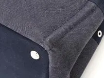 PRADA　プラダ　1BG439　パンチング　カナパ　ミニ　ネイビー/シルバー　デニム【433】2148103778513