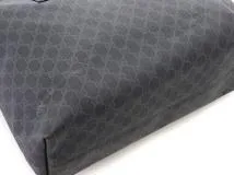 GUCCI　グッチ　GGスプリーム　2Wayトートバッグ　ブラック　PVC/カーフ【433】2148103779183