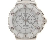 TAG HEUER タグホイヤー フォーミュラ1 CAH1213.BA0863 CE/SS セラミック/ステンレススチール ホワイト 12Pダイヤモンド ダイヤベゼル クォーツ 【460】2148103780936