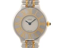Cartier　カルティエ　時計　マスト21SM　W10051F4　クォーツ　レディース　ステンレス/GP　SS/GP　2148103782831【207】
