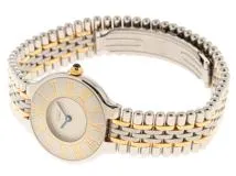 Cartier　カルティエ　時計　マスト21SM　W10051F4　クォーツ　レディース　ステンレス/GP　SS/GP　2148103782831【207】