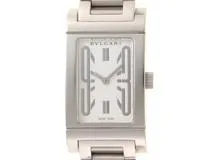 BVLGARI 　ブルガリ　レッタンゴロ　RT39S　ホワイト文字盤　ステンレススチール　クオーツ　レディース時計　2148103782862【207】