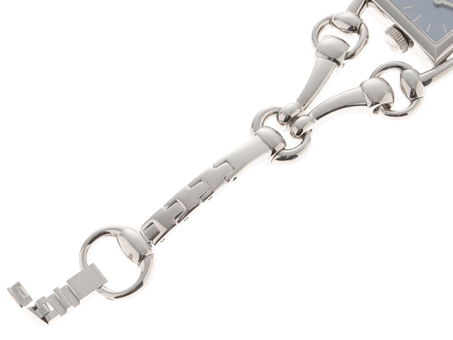 GUCCI グッチ　レディース クオーツ　シニョーリア 116.5 YA116502 ブルーシェル文字盤 SS【472】HK