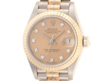 ROLEX　ロレックス　デイトジャスト　69179GBIC　WG/YG/PG　シャンパン 旧10PD　レディース　自動巻き【432】2143300228847