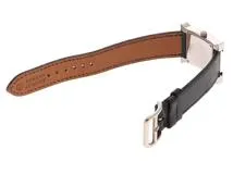 HERMES　エルメス　Hウォッチ　HH1.210　SS/レザー　クォーツ　ブルー文字盤【430】2148103783845