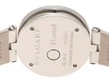BVLGARI　  ブルガリ　  B-zero1　 ダブルハート/ダイヤモンド　　BZ30S　　ブラック文字盤　　ステンレススチール/レザーベルト      レディース　　【436】　2148103783883