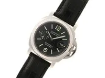 H番　PANERAI　パネライ　時計　ルミノール マリーナ 44mm　ブラック文字盤　SS/クロコダイルレザー　自動巻き　メンズ　M
