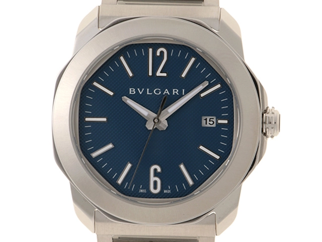 BVLGARI　ブルガリ　オクト　OC41S　ブルー文字盤　SS　自動巻き　メンズ　M
