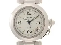Cartier カルティエ　男女兼用 オートマチック　パシャC W31015M7 初期型 ホワイト文字盤 SS【472】HK
