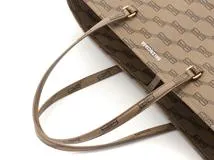 BALENCIAGA バレンシアガ BBモノグラム トートバッグ ベージュ PVC 702703【430】2148103784323