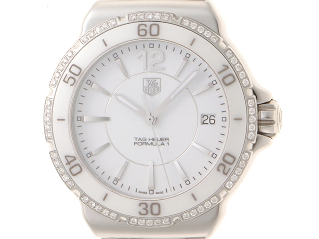 TAG HEUER タグホイヤー　レディース クオーツ　フォーミュラ1 WAH1213.BA0861　ホワイト文字盤 CE/SS【472】HK