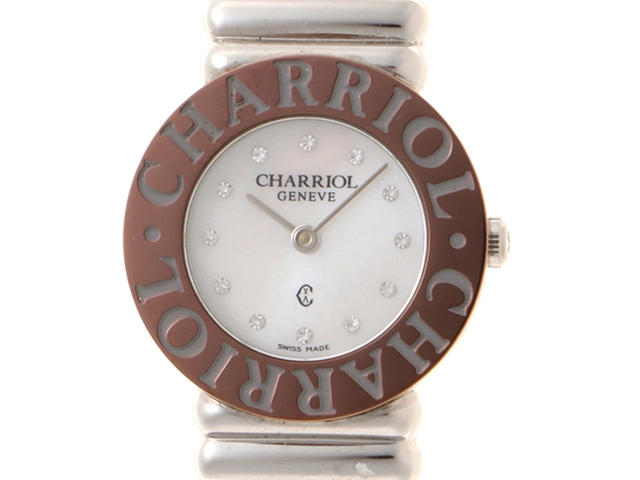CHARRIOL シャリオール サントロペ 028/2 腕時計 レディース CHARRIOL シャリオール サントロペ 028/2 ホワイトシェル文字盤