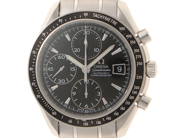 OMEGA オメガ　スピードマスター　デイト　3210.50 自動巻き　OH済 OMEGA オメガ 3210.50 スピードマスター デイト ブラック文字盤