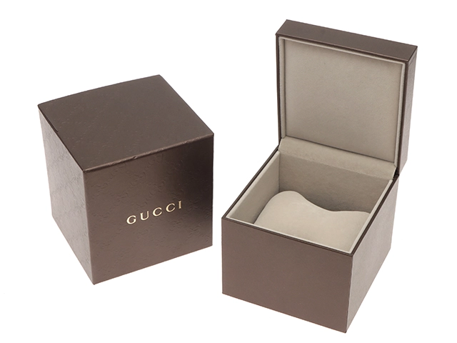 GUCCI グッチ Gクラス 5500M SS ステンレススチール ブラック文字盤 11Pダイヤ クォーツ 【460】2148103786068