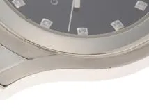 GUCCI グッチ Gクラス 5500M SS ステンレススチール ブラック文字盤 11Pダイヤ クォーツ  【460】2148103786068
