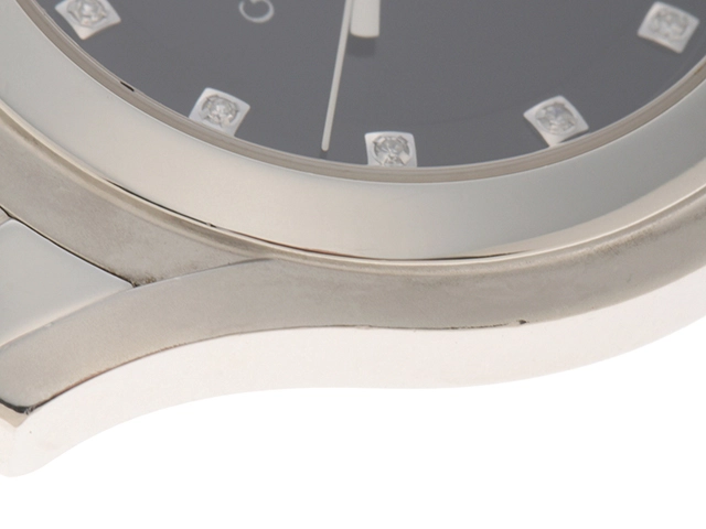 GUCCI グッチ Gクラス 5500M SS ステンレススチール ブラック文字盤 11Pダイヤ クォーツ 【460】2148103786068