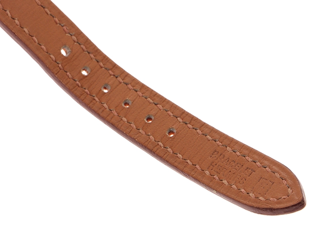 HERMES エルメス 時計 ケープコッド ドゥゾーン Wトゥール CC3.210 シルバー文字盤 SS/カーフレザー クォーツ レディース M