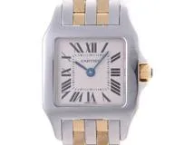 カルティエ　CARTIER　サントスドゥモワゼル　SM　W25066Z6　クォーツ　レディース　ステンレス・イエローゴールド　【432】