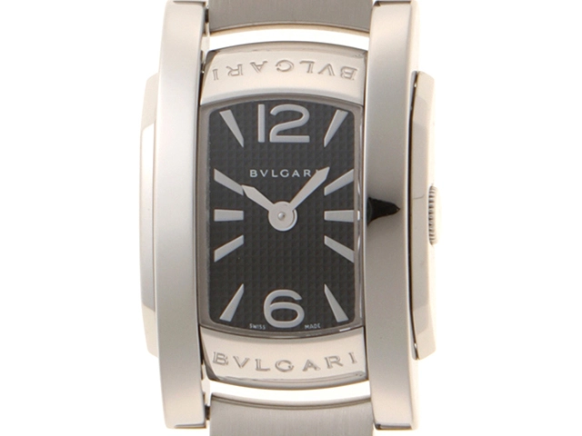 BVLGARI　ブルガリ　時計　アショーマ　AA26S　レディース　クオーツ　SS　黒文字盤【431】2148103786396