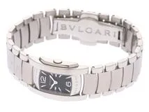 BVLGARI　ブルガリ　時計　アショーマ　AA26S　レディース　クオーツ　SS　黒文字盤【431】2148103786396