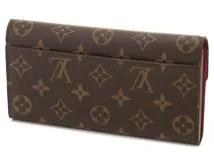 【超極美品】ルイヴィトン モノグラム ポルトフォイユ サラ フューシャ A370 LOUIS VUITTON ルイヴィトン ポルトフォイユ・サラ モノグラム