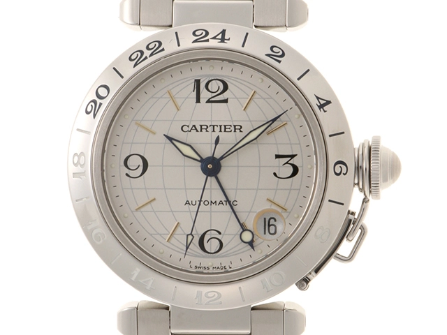 Cartier　カルティエ　時計　パシャC メリディアン　W31029M7　ブラック文字盤　SS　ユニセックス　M