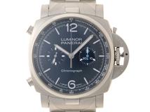 PANERAI パネライ 腕時計 2022年並行品 ルミノール クロノ PAM01110 ステンレス ブルー文字盤 自動巻き【472】SJ