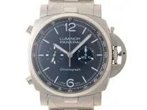 PANERAI パネライ 腕時計 2022年並行品 ルミノール クロノ PAM01110 ステンレス ブルー文字盤 自動巻き【472】SJ