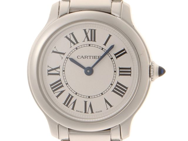 Cartier カルティエ　レディース クオーツ　ロンド マスト ドゥ カルティエ 29MM WSRN0033 シルバー文字盤 SS【472】HK