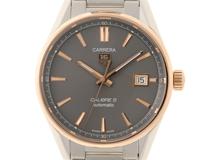 TAG HEUER タグ・ホイヤー 腕時計 カレラ キャリバー５ WAR215E.BD0784 ステンレス/K18ピンクゴールド  グレー文字盤 自動巻き 現状販売【472】SJ