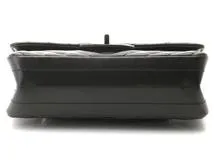CHANEL　シャネル　2.55 シェブロン20 ターンロックWチェーンショルダーバッグ ブラック　【471】 Y