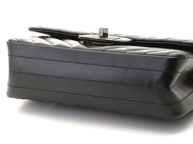 CHANEL シャネル 2.55 シェブロン20 ターンロックWチェーンショルダー