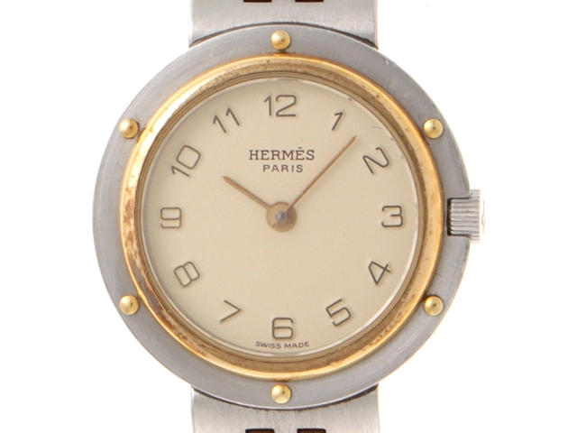 HERMES エルメス オリンピア ヴィンテージウォッチ GP/SS クォーツ 【460】2148103788079